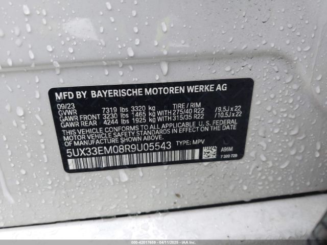 2024 BMW X7 5UX33EM08R9U05543 Photo 8