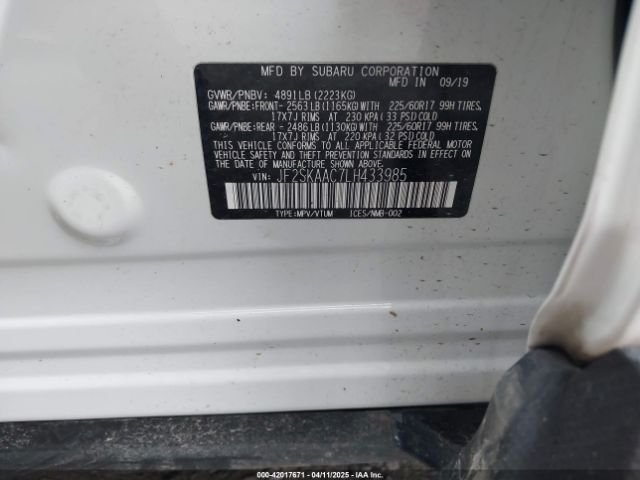 JF2SKAAC7LH433985 Subaru Forester