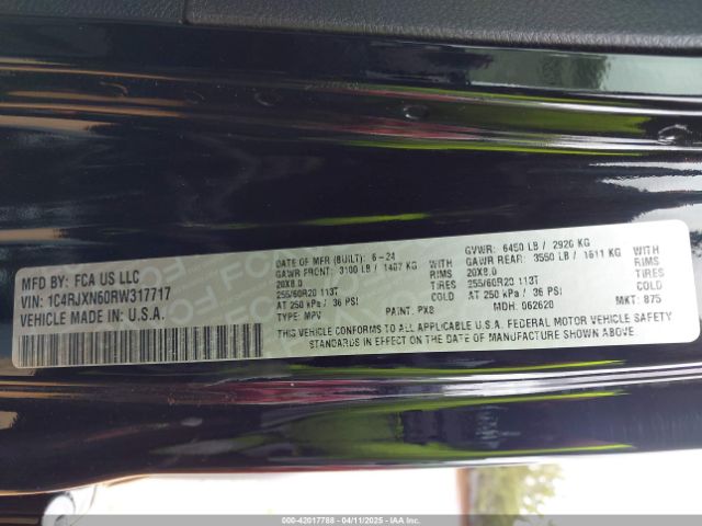 1C4RJXN60RW317717 Jeep Wrangler 4xe Sport S 4xe
