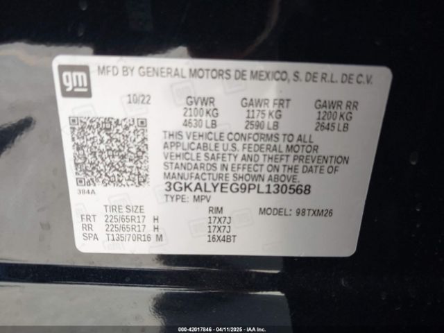 3GKALYEG9PL130568 GMC Terrain Awd At4
