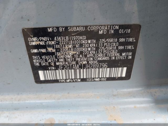 2018 SUBARU CROSSTREK JF2GTAMC1JH289796 Photo 8