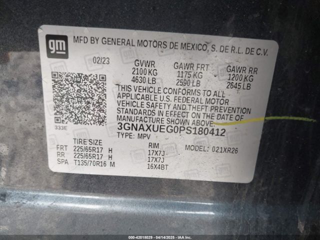 2023 CHEVROLET EQUINOX 3GNAXUEG0PS180412 Photo 8