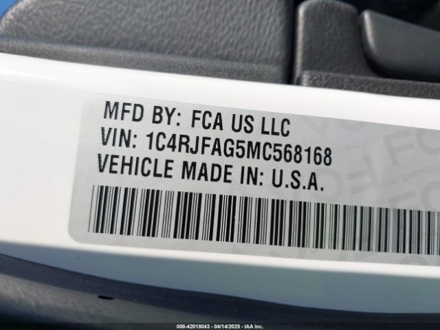 2021 JEEP GRAND CHEROKEE 1C4RJFAG5MC568168 Photo 8
