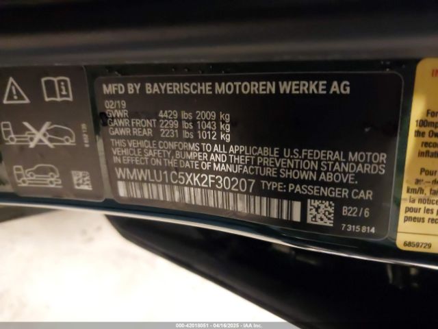 WMWLU1C5XK2F30207 Mini Clubman Cooper