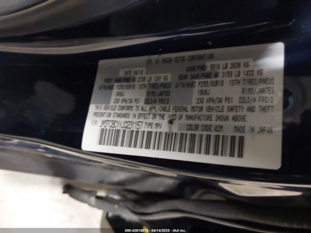 JM3TCBCYXJ0231157 Mazda Cx-9 Touring