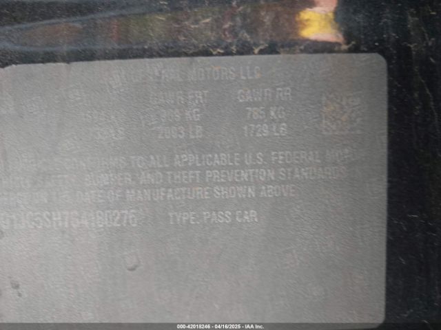 1G1JC5SH7G4180276 Chevrolet Sonic Lt Auto