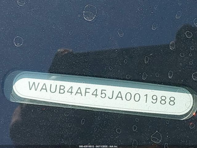 WAUB4AF45JA001988 Audi S4 3.0t Premium Plus