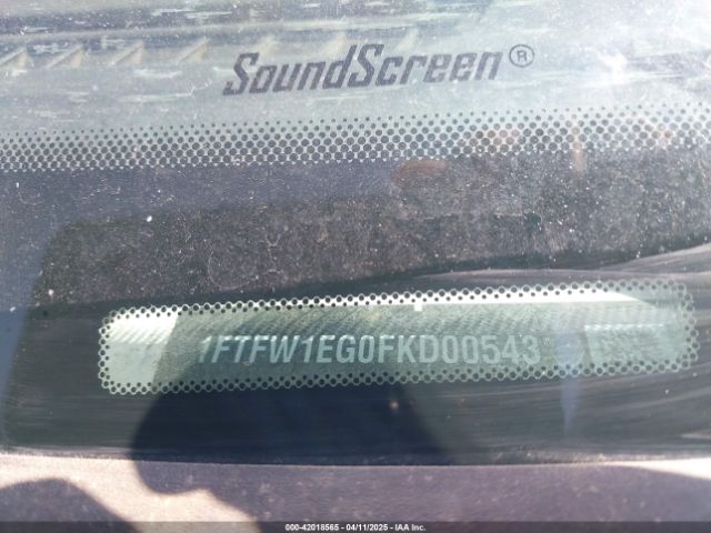 1FTFW1EG0FKD00543 Ford F-150 Lariat