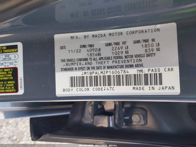 Mazda Mazda3 2.5 S Carbon Edition 2023 JM1BPALM2P1606784 Image 9