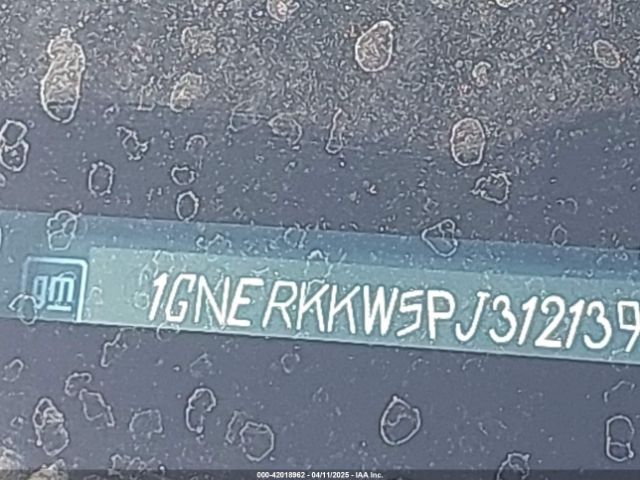 1GNERKKW5PJ312139 Chevrolet Traverse Fwd Premier