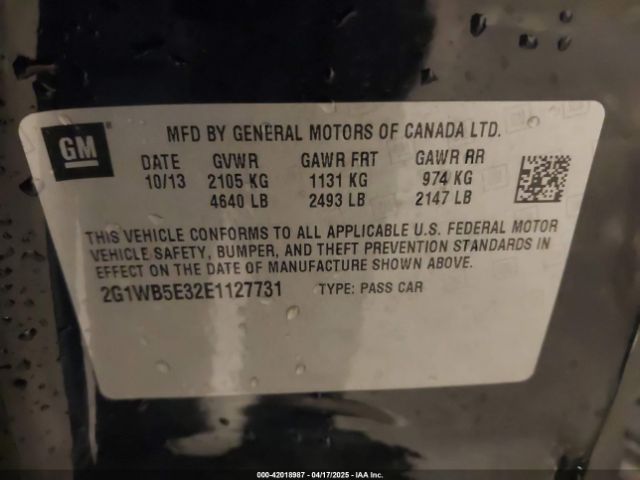 2G1WB5E32E1127731 Chevrolet Impala Limited Lt