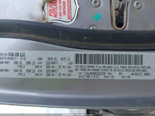 2016 JEEP PATRIOT 1C4NJRFB8GD691376 Photo 8