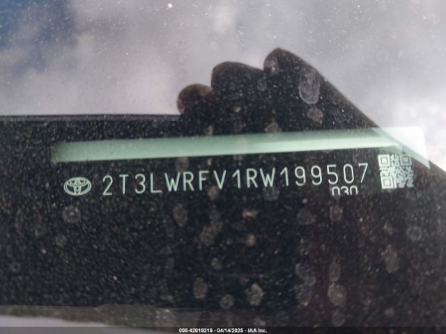 2T3LWRFV1RW199507 Toyota Rav4 Hybrid Le