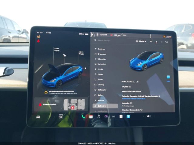 5YJ3E1EA1NF188994 Tesla Model 3 Rear-wheel Drive