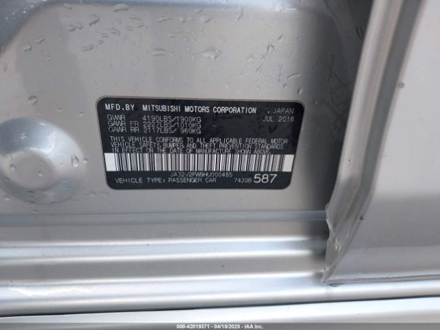 JA32V2FW9HU000485 Mitsubishi Lancer Sel