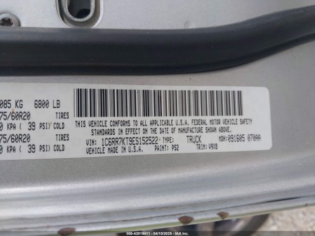 1C6RR7KT9ES152522 RAM 1500 Express