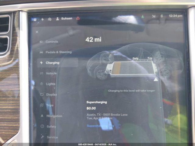 5YJSA1H13EFP56195 Tesla Model S P85