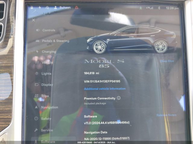 5YJSA1H13EFP56195 Tesla Model S P85