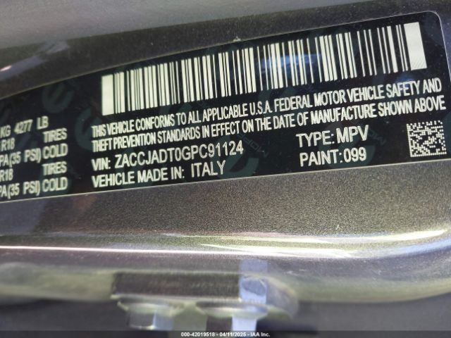 ZACCJADT0GPC91124 Jeep Renegade Limited