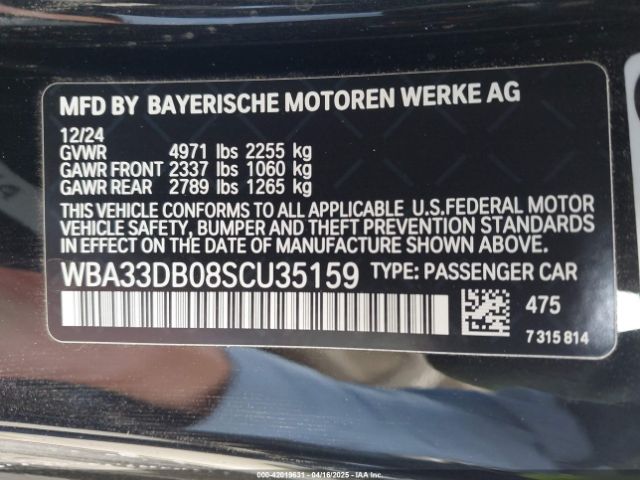 WBA33DB08SCU35159 BMW 4 Series 430i