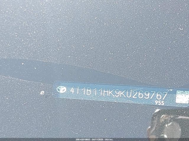 4T1B11HK9KU269767 Toyota CAMRY LE