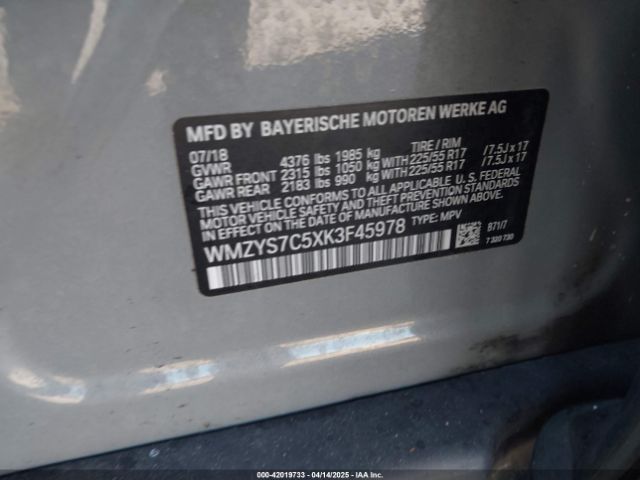 WMZYS7C5XK3F45978 Mini Countryman Cooper