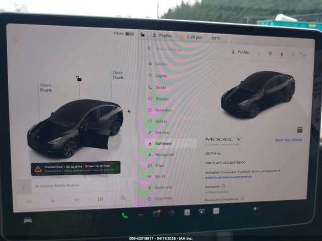 7SAYGDED3RF119101 Tesla Model Y Long Range Dual Motor All-wheel Drive/rwd