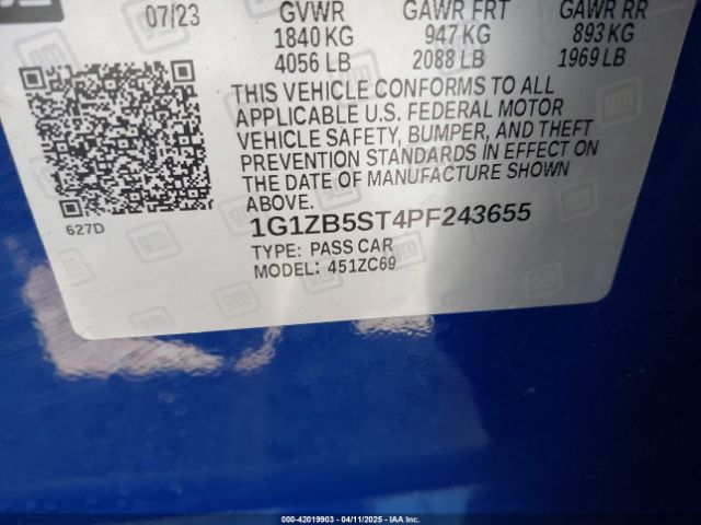 2023 CHEVROLET MALIBU 1G1ZB5ST4PF243655 Photo 8