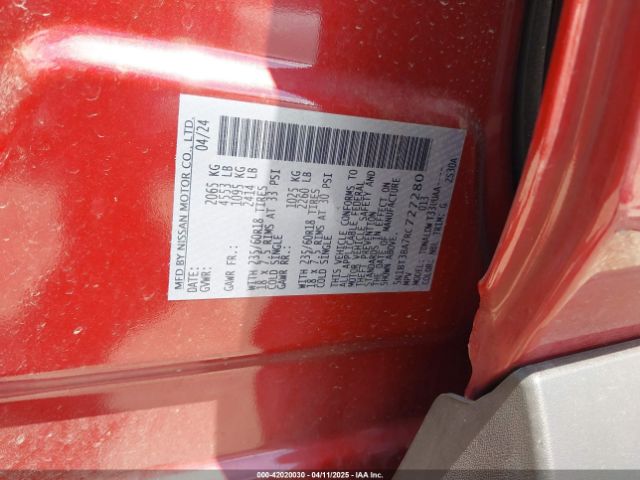 5N1BT3BA7RC727280 Nissan Rogue Sv Fwd