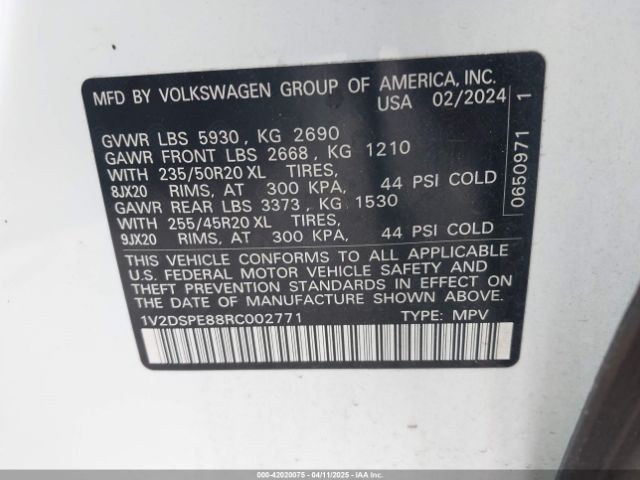 1V2DSPE88RC002771 Volkswagen Id.4 Awd Pro
