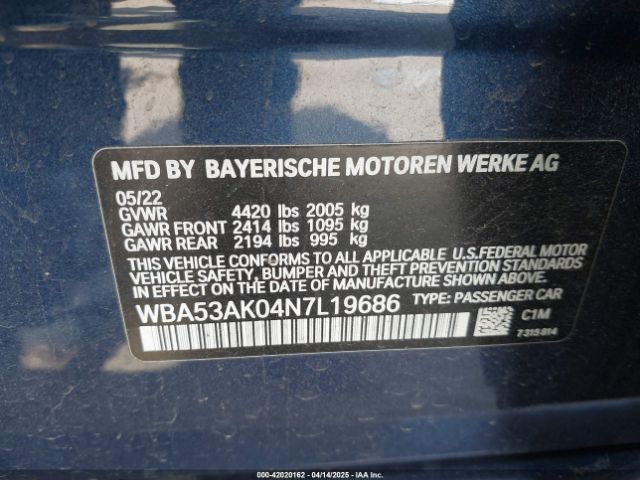 WBA53AK04N7L19686 BMW 228 Gran Coupe I Sdrive