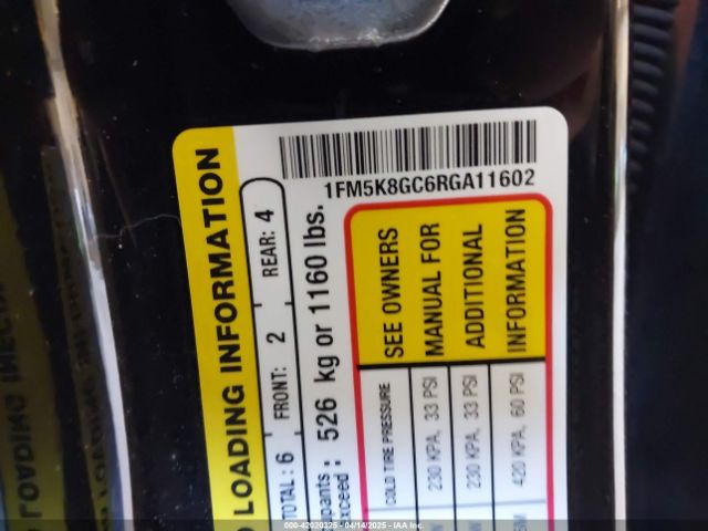 2024 FORD EXPLORER 1FM5K8GC6RGA11602 Photo 8