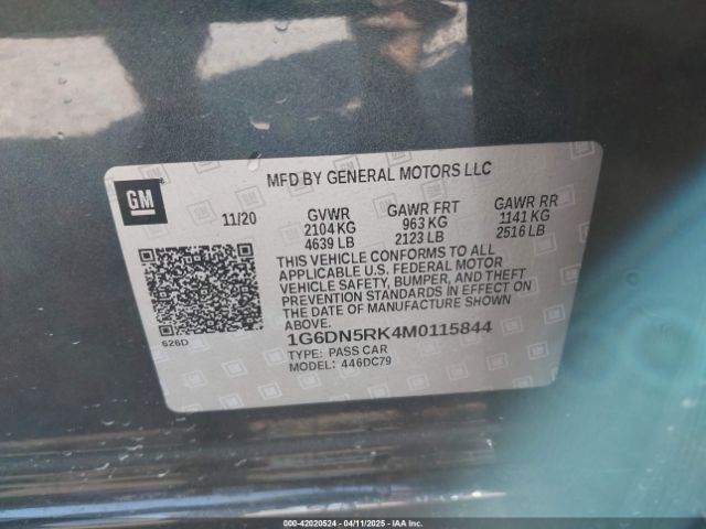 1G6DN5RK4M0115844 Cadillac Ct5 Premium Luxury