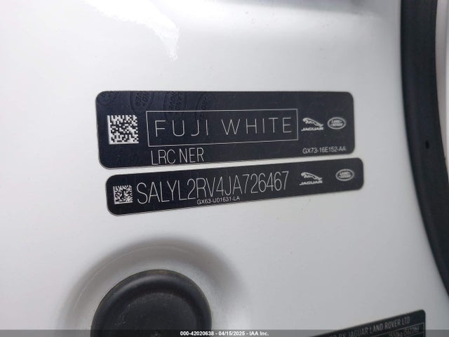 Land Rover aj126 2018 SALYL2RV4JA726467 Image 9