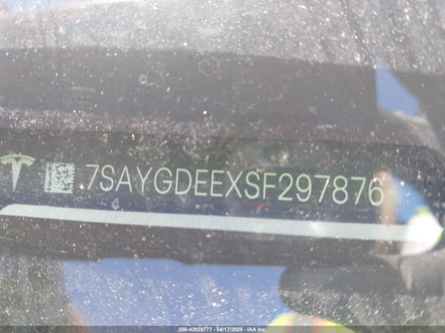 7SAYGDEEXSF297876 Tesla Model Y Long Range Dual Motor All-wheel Drive