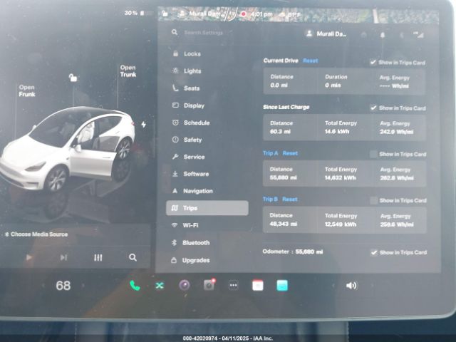 7SAYGDEE6NF419332 Tesla Model Y Long Range Dual Motor All-wheel Drive