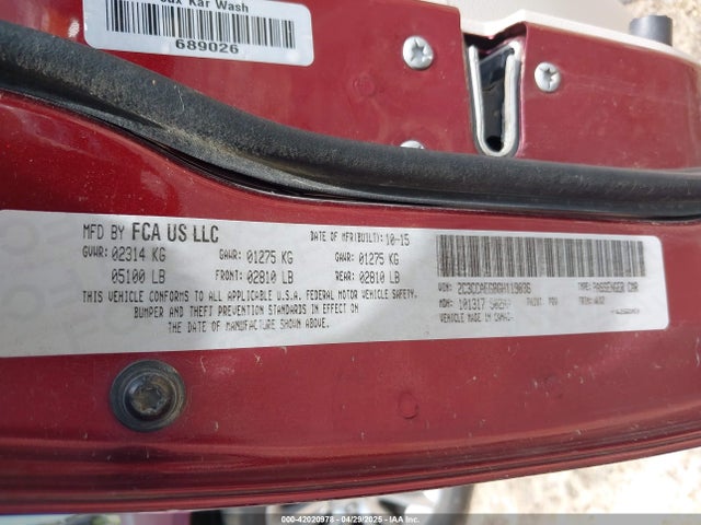 2C3CCAEG8GH119036 Chrysler 300C