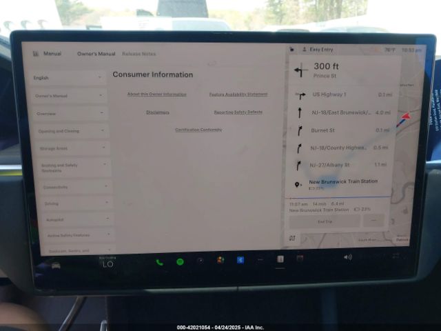 7SAXCBE5XPF414293 Tesla MODEL X