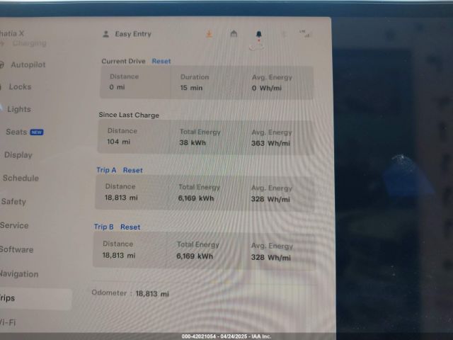 7SAXCBE5XPF414293 Tesla MODEL X