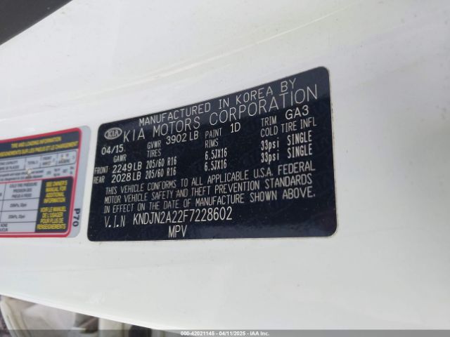 KNDJN2A22F7228602 KIA Soul