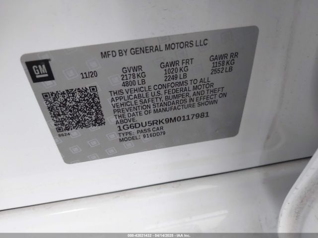 1G6DU5RK9M0117981 Cadillac Ct5 Sport