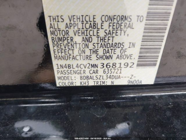2021 NISSAN ALTIMA 1N4BL4CV2MN368192 Photo 8
