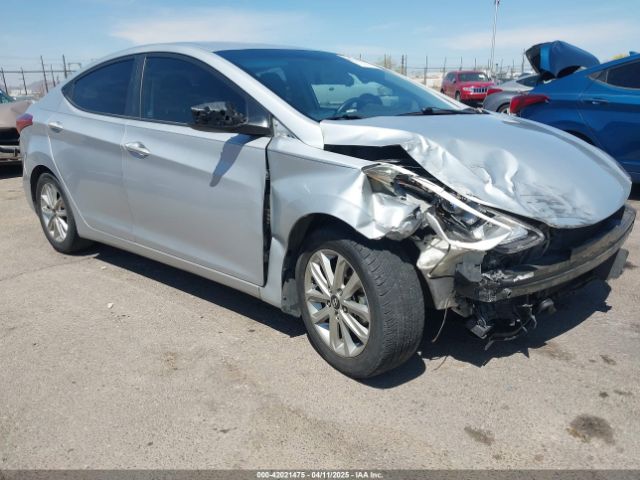Auction sale of the 2014 Hyundai Elantra Se, vin: KMHDH4AE2EU109275, lot number: 42021475