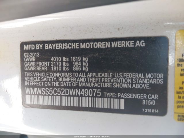2013 MINI PACEMAN WMWSS5C52DWN49075 Photo 8