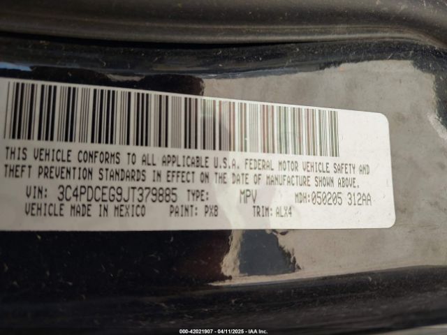 3C4PDCEG9JT379885 Dodge JOURNEY GT