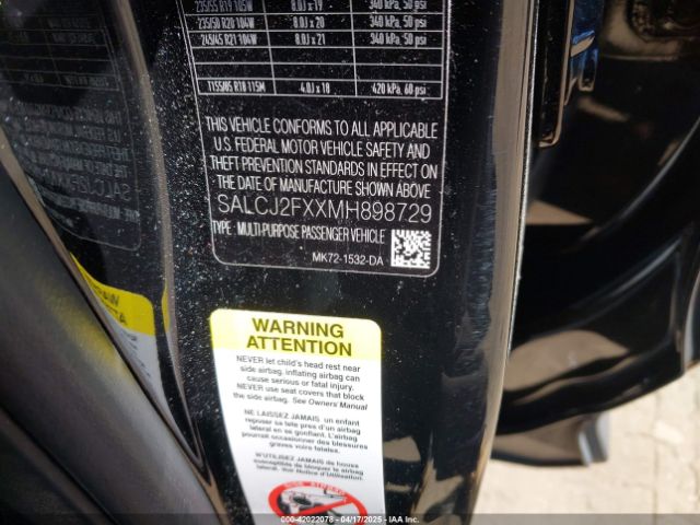 SALCJ2FXXMH898729 Land Rover Discovery Sport S