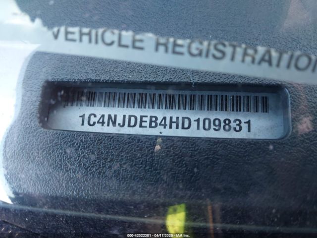 1C4NJDEB4HD109831 Jeep Compass High Altitude 4x4