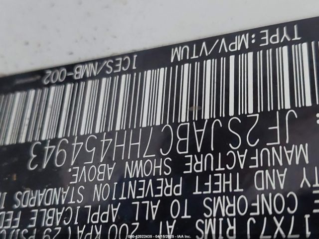 JF2SJABC7HH454943 Subaru Forester 2.5i