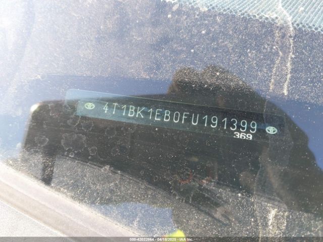 4T1BK1EB0FU191399 Toyota Avalon Xle Touring