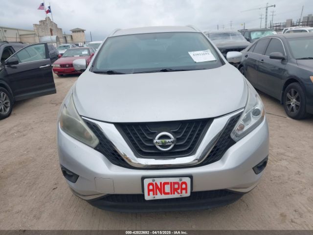 5N1AZ2MGXFN229502 Nissan MURANO SL